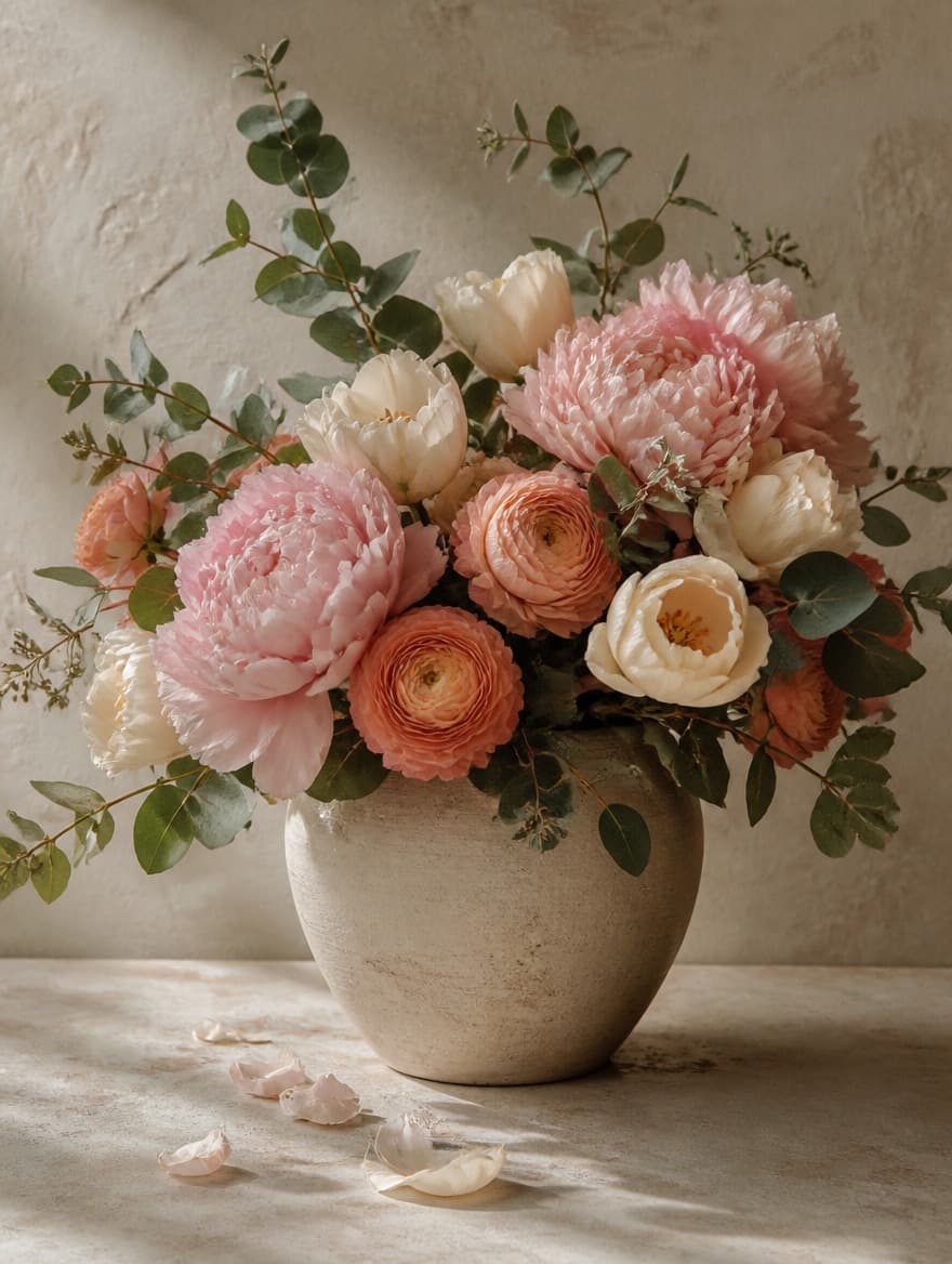 May peonies and ranunculus — the star blooms of the British spring season